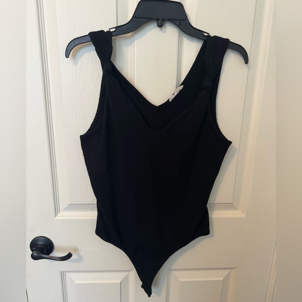 Altered state Black Bodysuit with Scoop Neckline
